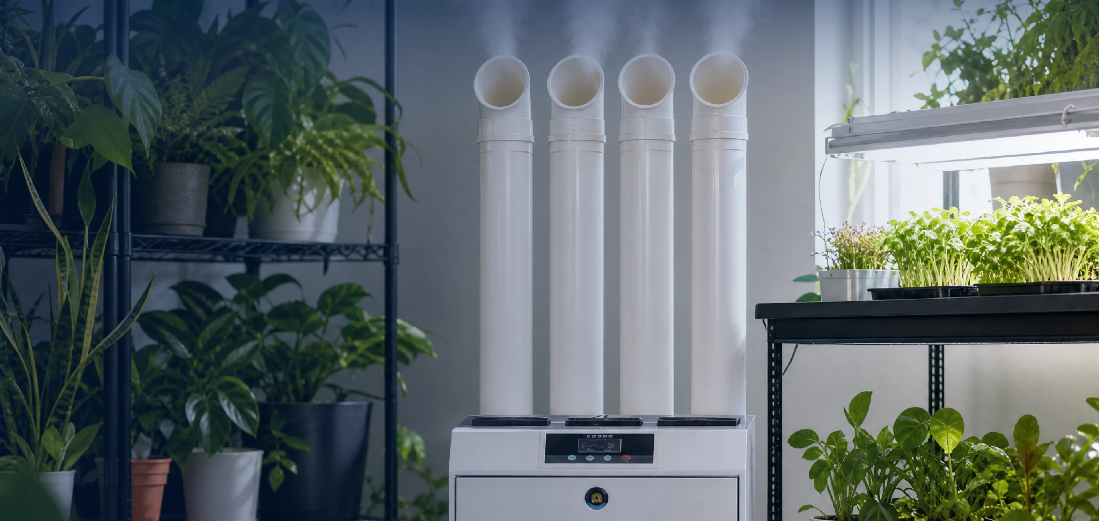 Ultrasonic Humidifier — Commercial and Industrial Cool-Mist Humidifiers for Cultivation, Cold Storage, Textile, and Cleanroom Humidification